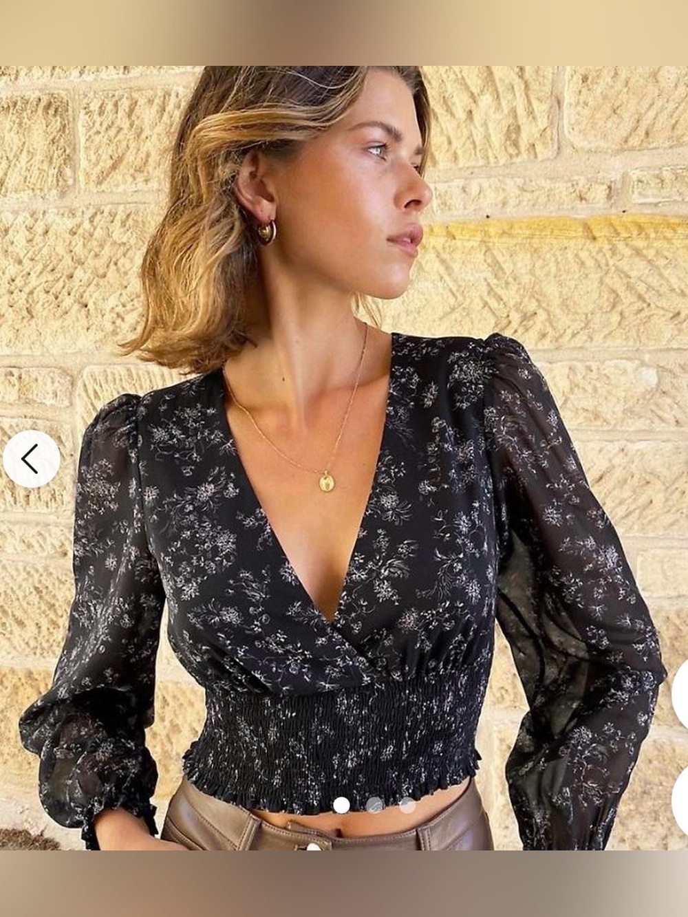 Aritzia Wistful top size S